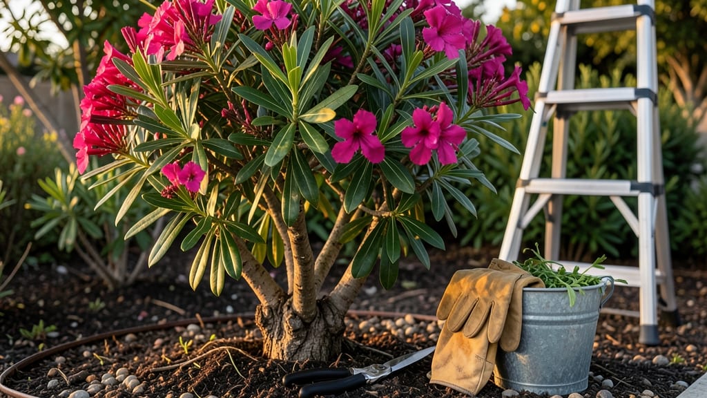 Oleander Trimming and Pruning: Sharp Cuts for Healthy, Fragrant Canopy Growth