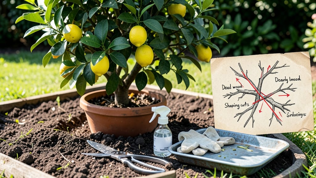 Lemon Tree Pruning Guide: Seasonal Cuts for Healthier Canopy Growth